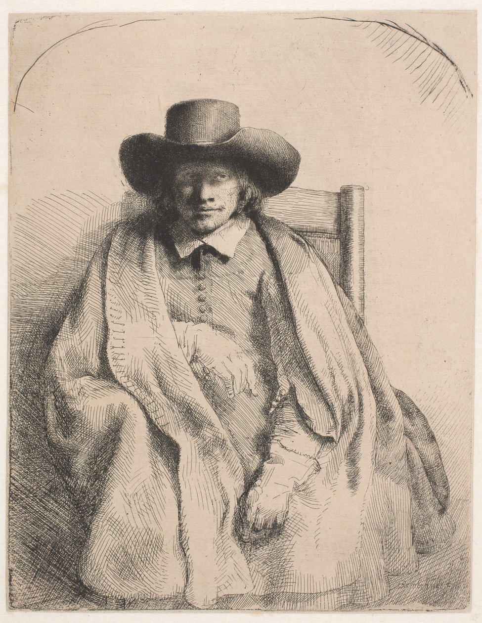 Clement de Jonghe, Printseller by Rembrandt van Rijn