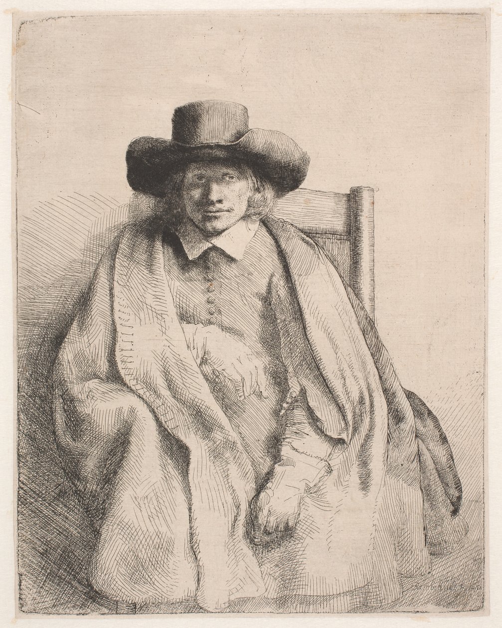 Clement de Jonghe, Printseller by Rembrandt van Rijn
