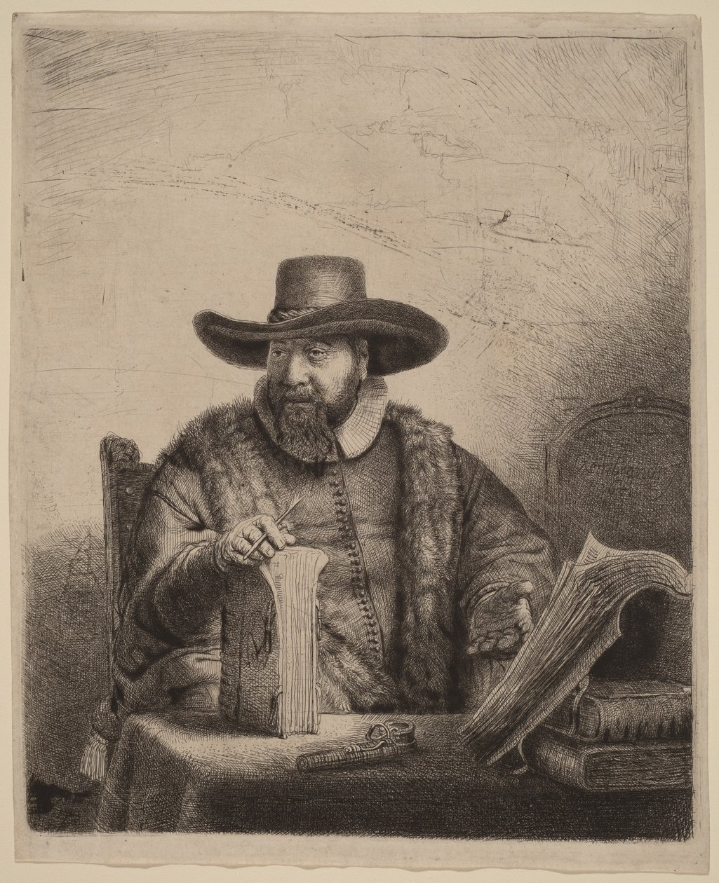 Cornelis Claesz Anslo by Rembrandt van Rijn