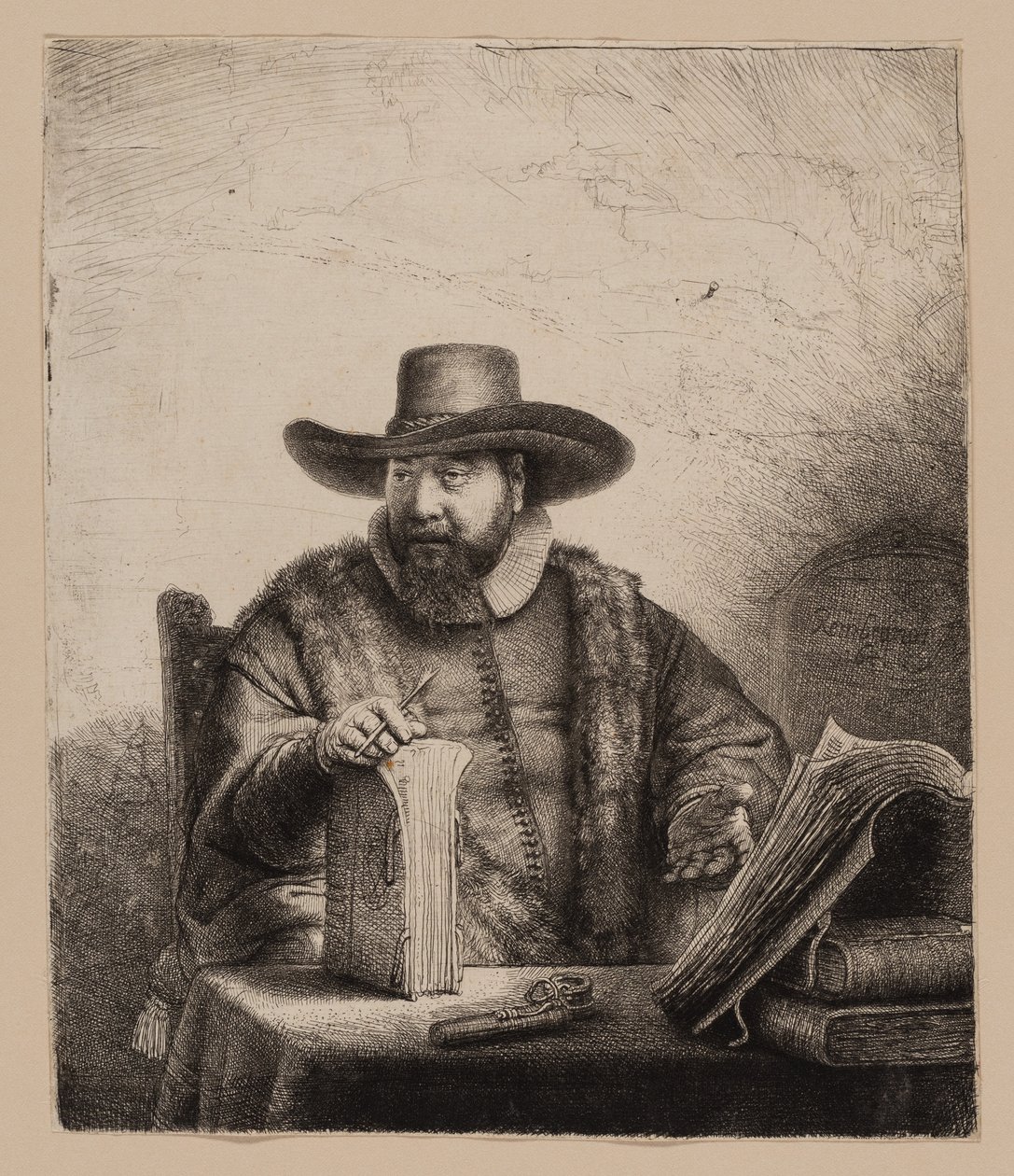 Cornelis Claesz. Anslo, Preacher by Rembrandt van Rijn