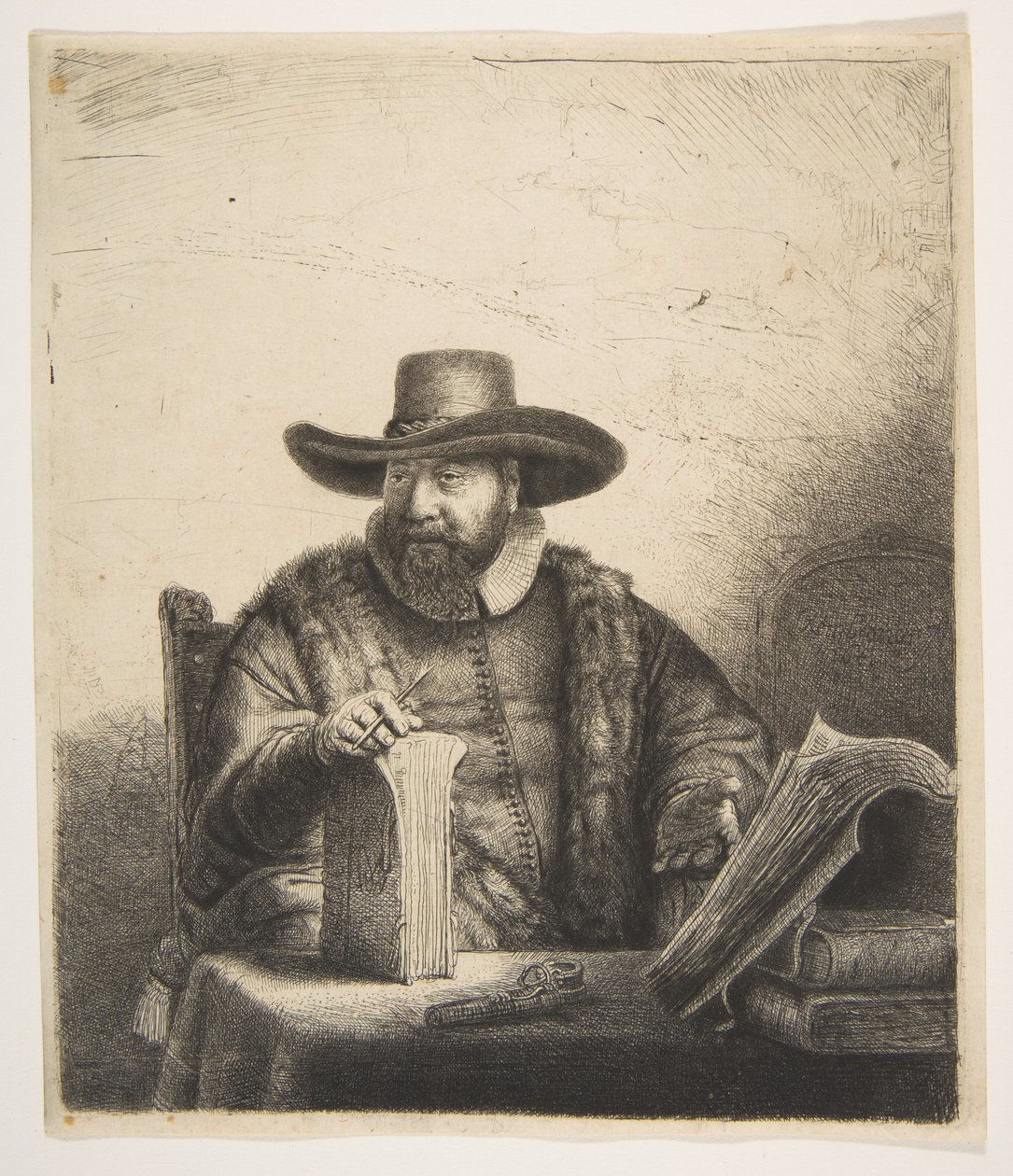 Cornelis Claesz Anslo, Preacher by Rembrandt van Rijn