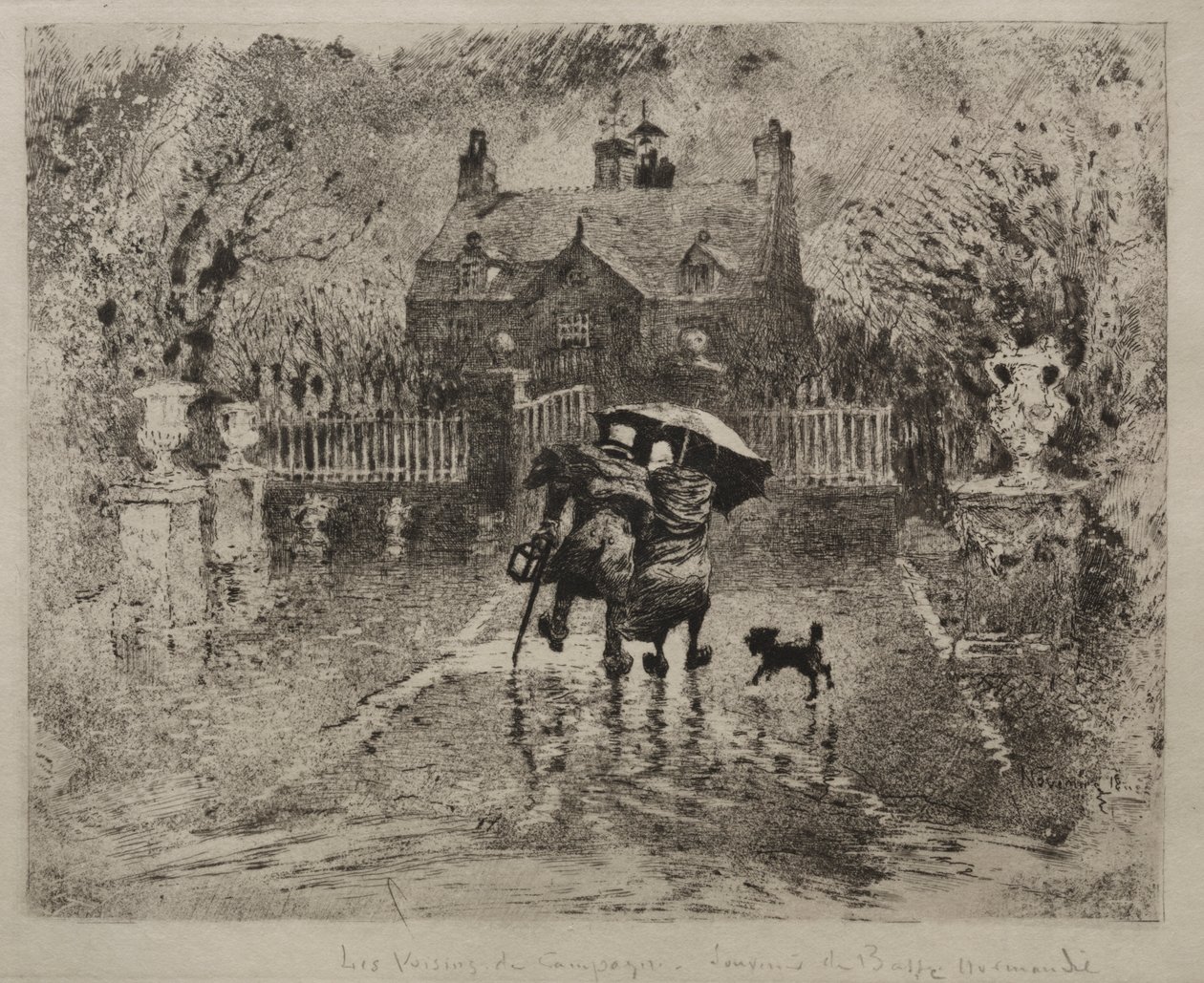Country Neighbors by Rembrandt van Rijn