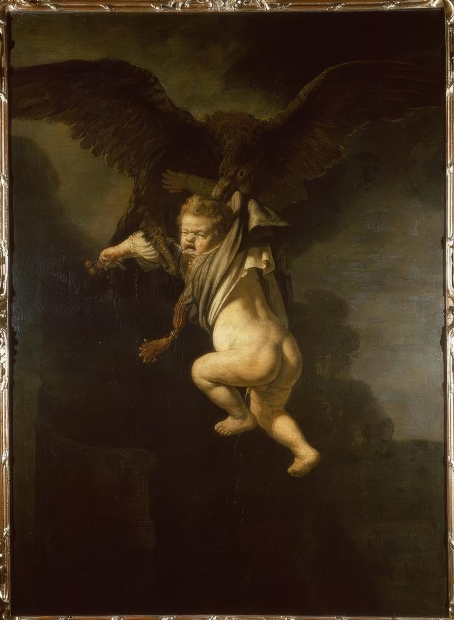 Ganymede in the Clutches of the Eagle by Rembrandt van Rijn