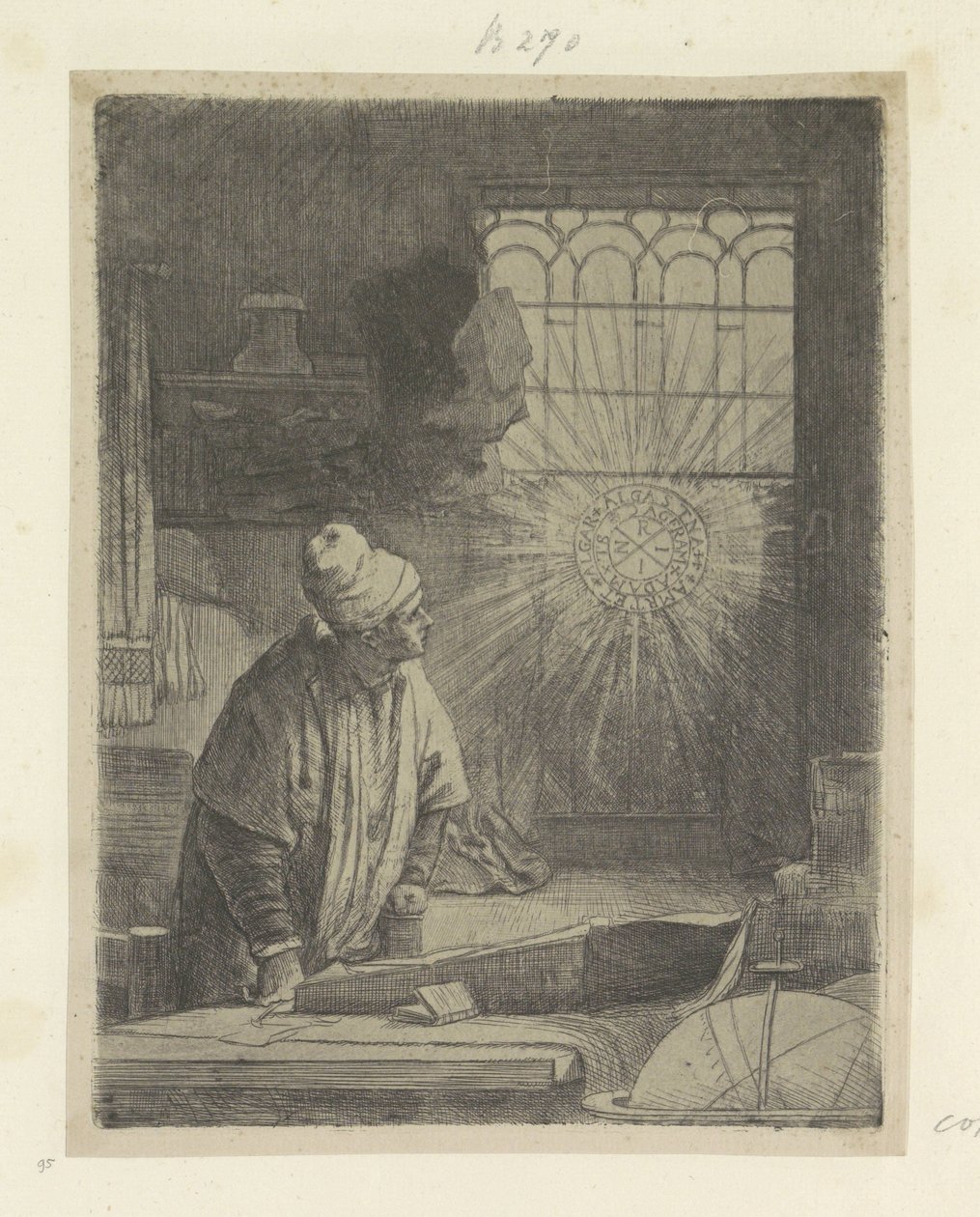 Scholar in His Study (Faust) by Rembrandt van Rijn
