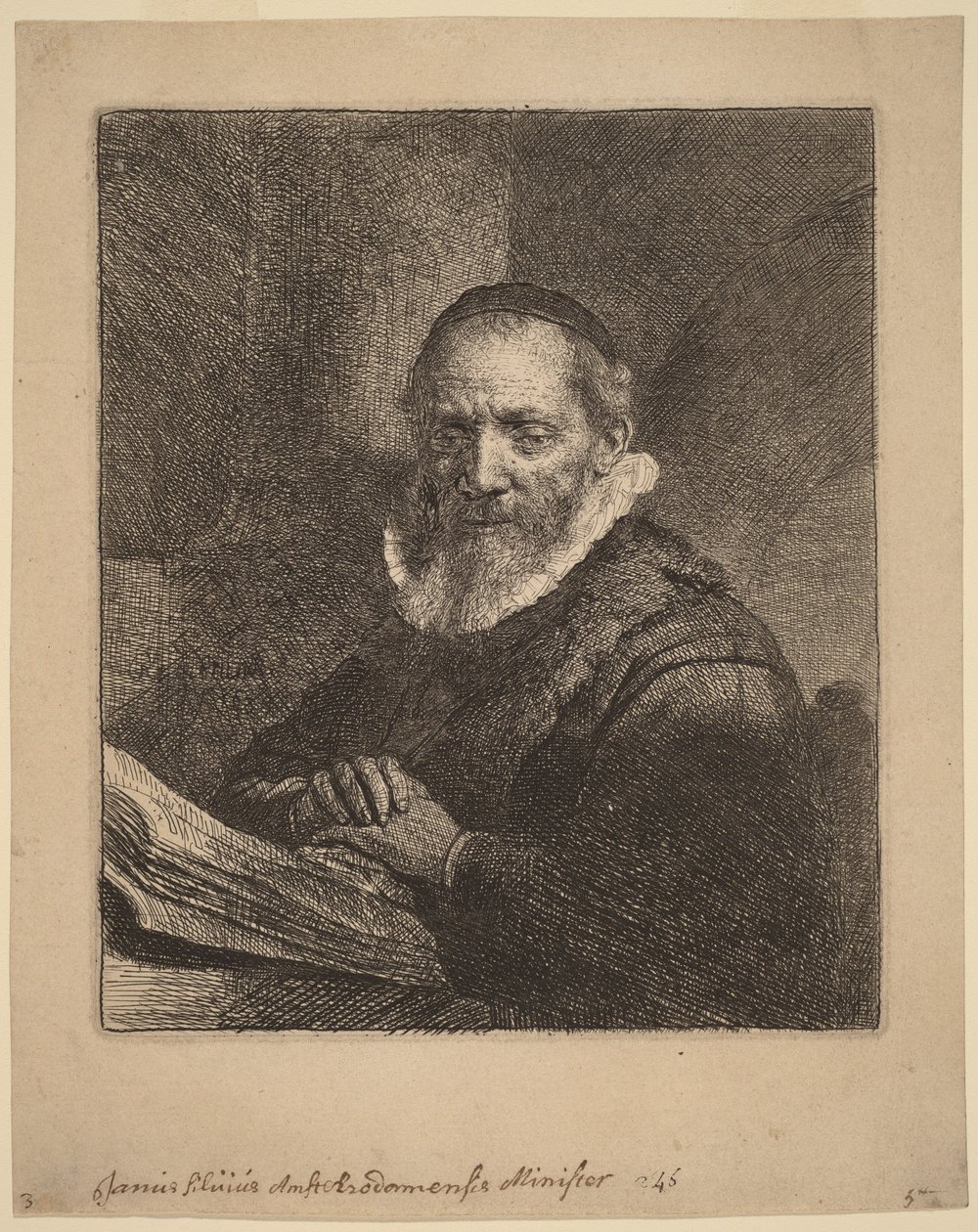 Jan Cornelisz. Sylvius by Rembrandt van Rijn