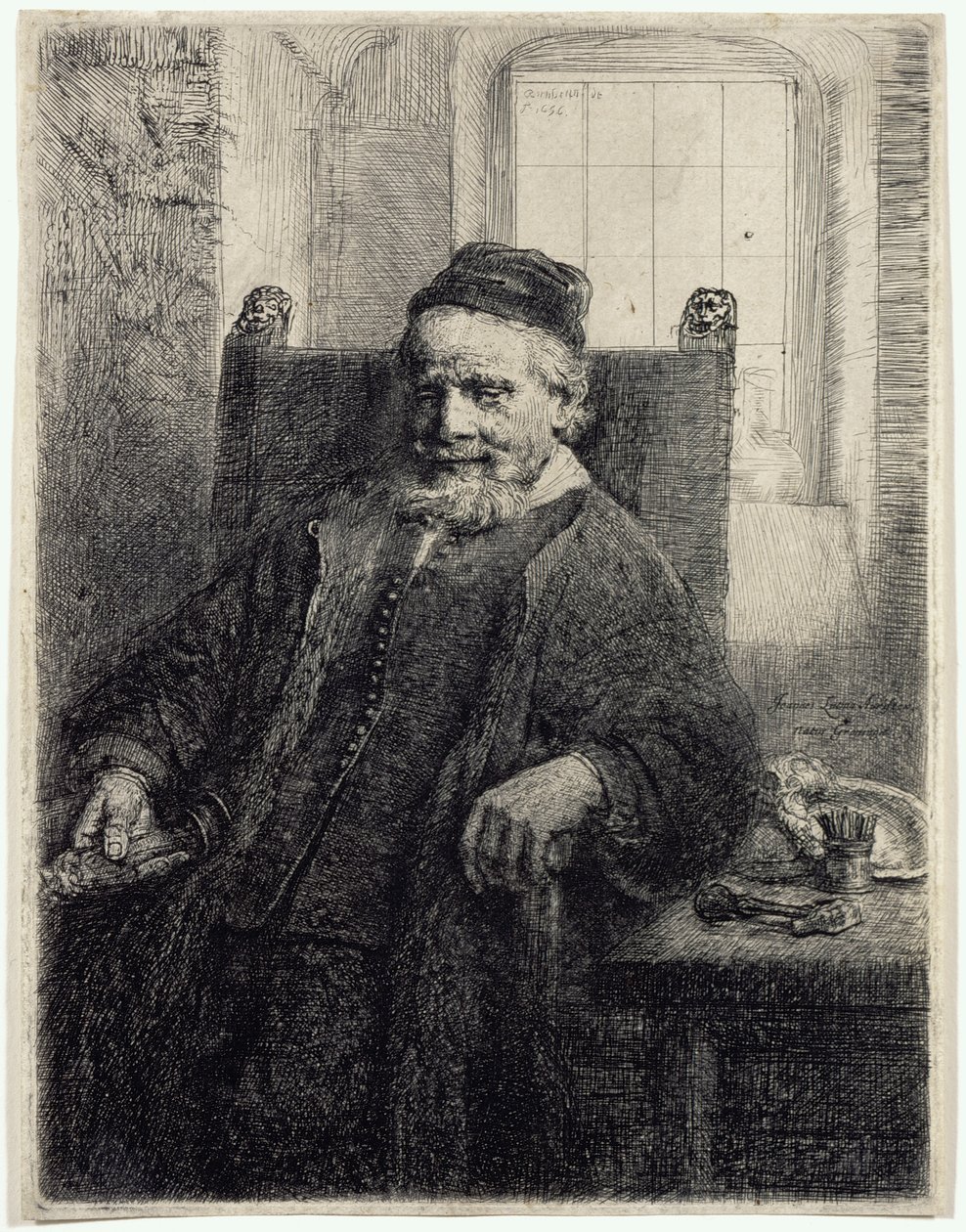 Jan Lutma, Goldsmith by Rembrandt van Rijn