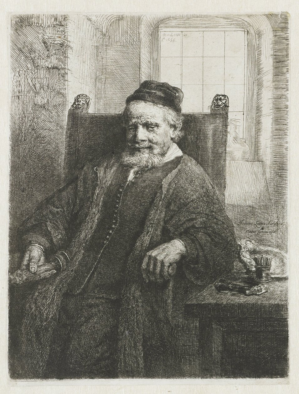 Jan Lutma, Goldsmith by Rembrandt van Rijn