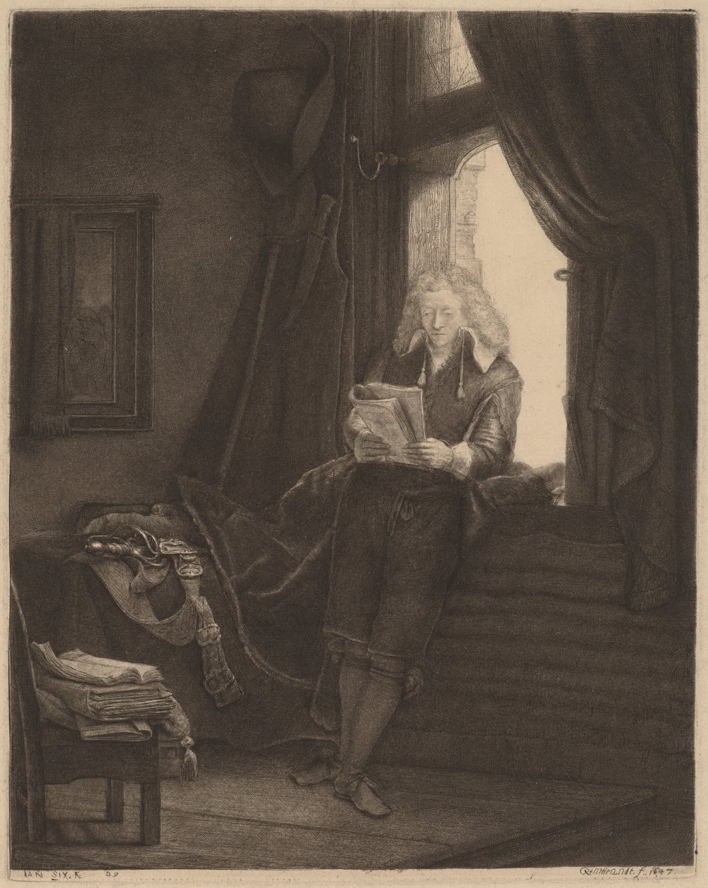 Jan Six by Rembrandt van Rijn
