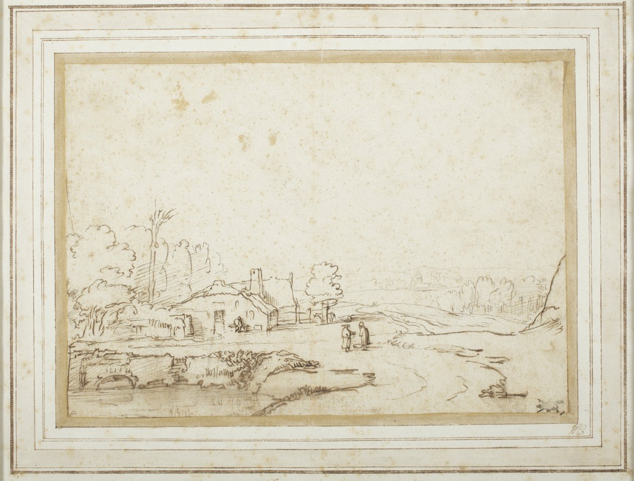 Landscape with Part of a Pond by Rembrandt van Rijn