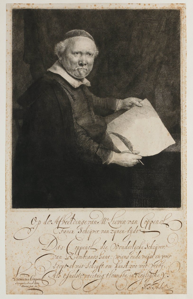 Lieven Willemsz van Coppenol by Rembrandt van Rijn
