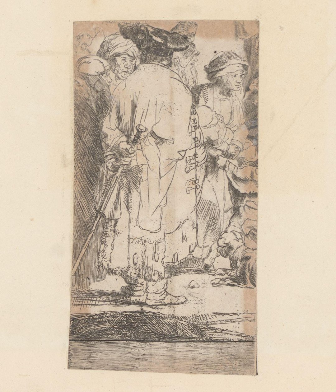 Man in Cloak, Seen from the Back by Rembrandt van Rijn