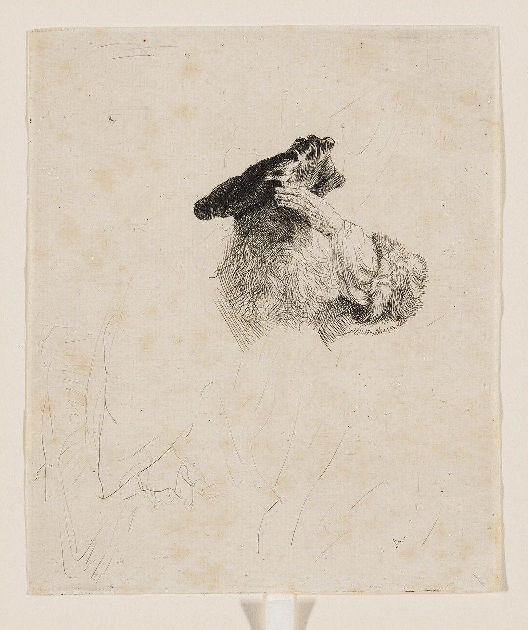 Old Man Shading His Eyes with His Hand by Rembrandt van Rijn