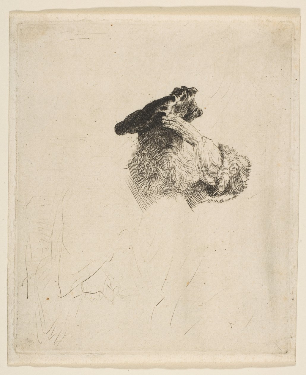 Old Man Shading His Eyes with His Hand by Rembrandt van Rijn