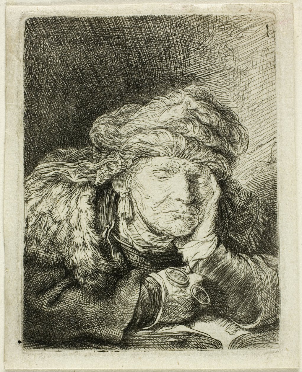 Old Woman Sleeping by Rembrandt van Rijn