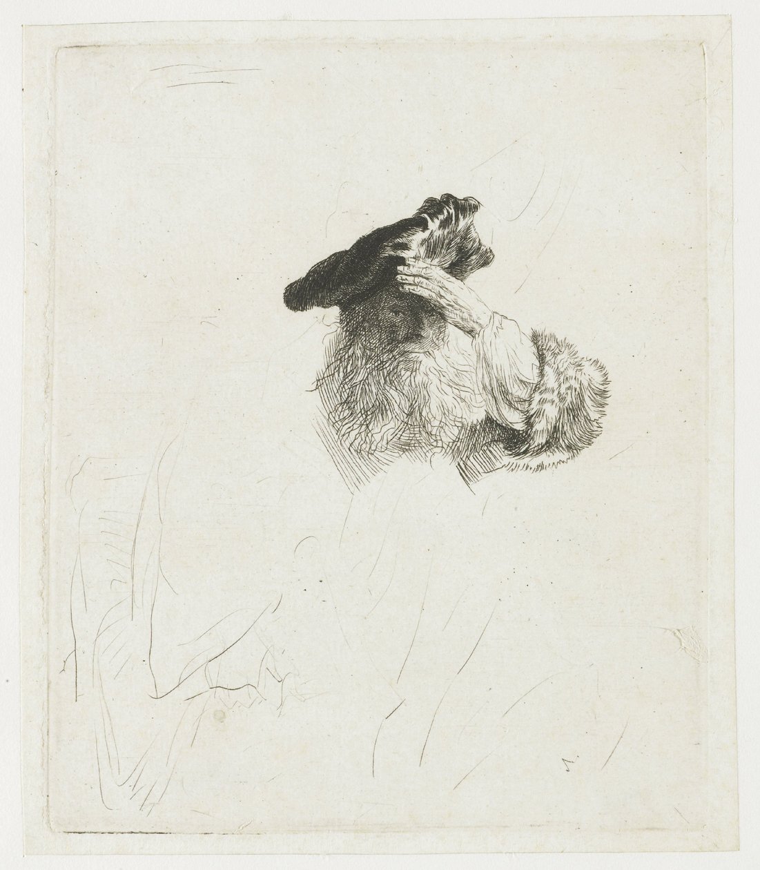 Old Man Shading His Eyes with His Hand by Rembrandt van Rijn