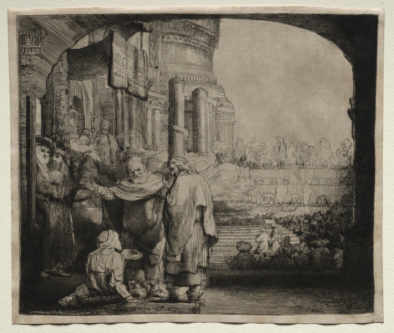 Peter and John Healing the Cripple at the Gate of the Temple, 1659 by Rembrandt van Rijn