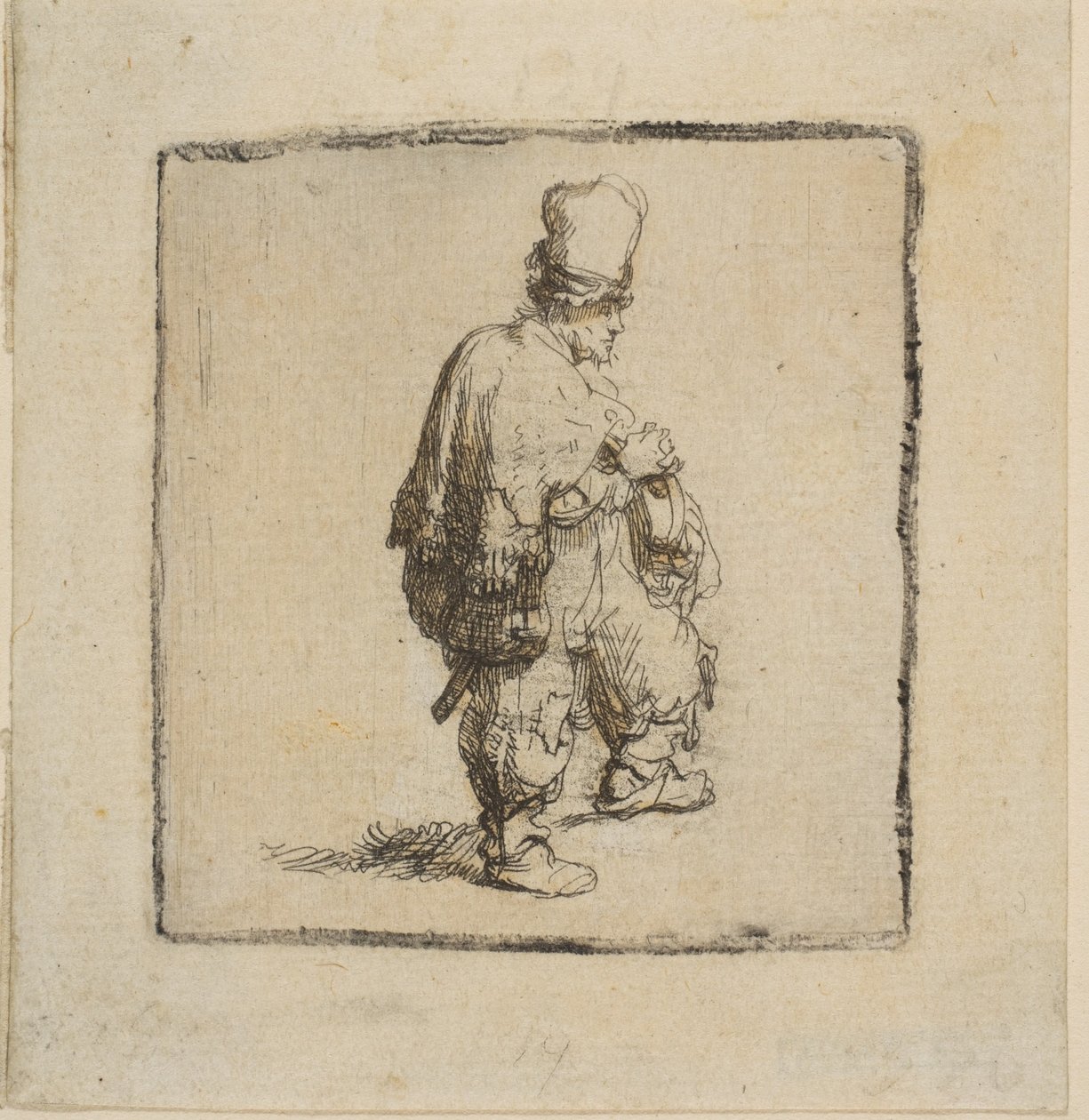 Polander Standing with Arms Folded, 1630-40 by Rembrandt van Rijn