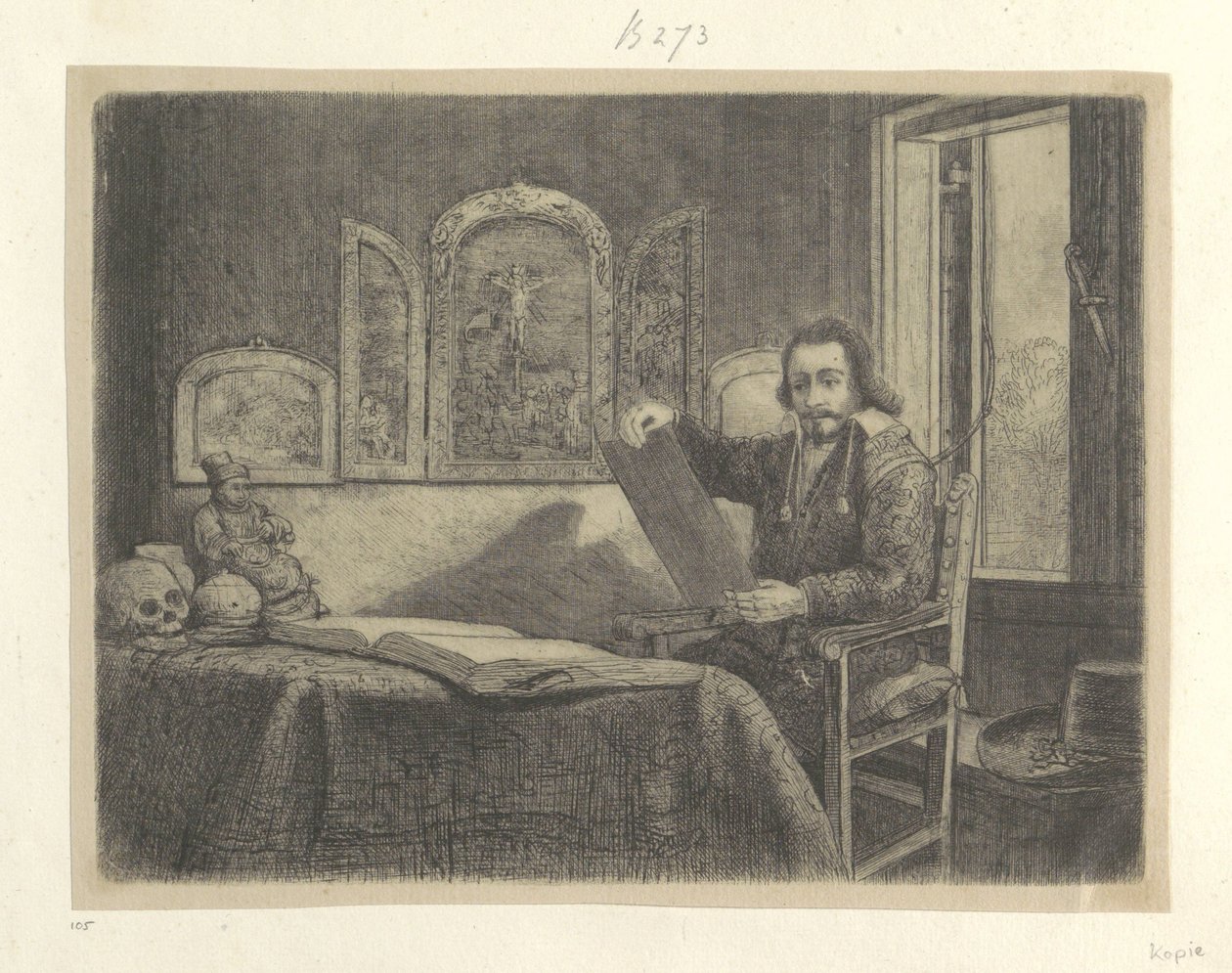Portrait of the Apothecary Abraham Francen by Rembrandt van Rijn
