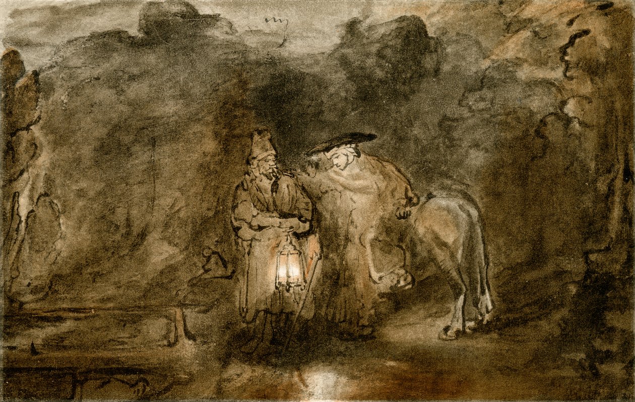Rest on the Flight into Egypt by Rembrandt van Rijn