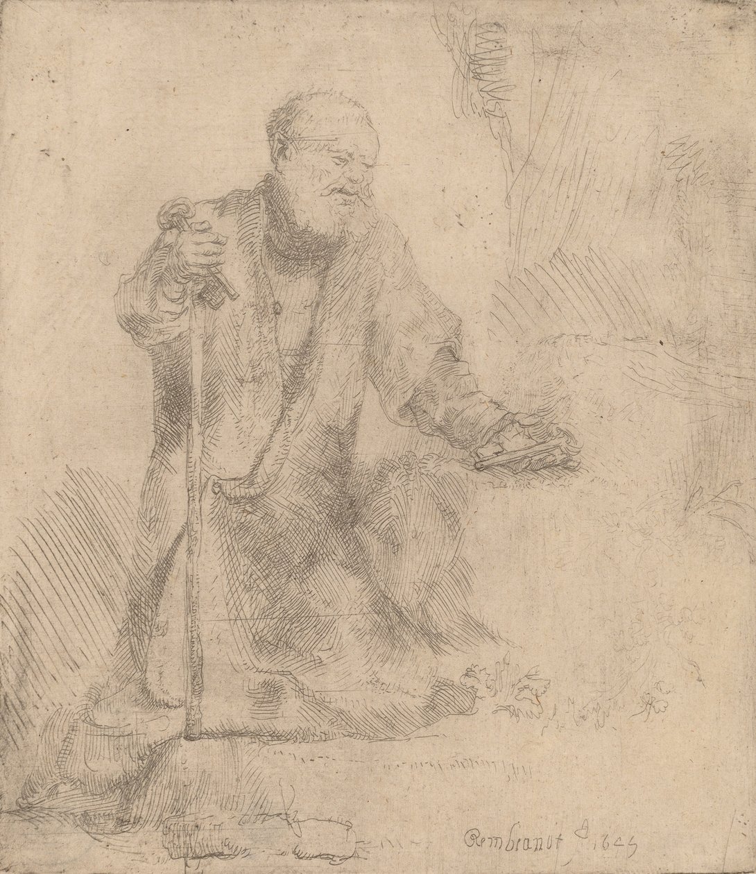 Saint Peter in Penitence by Rembrandt van Rijn