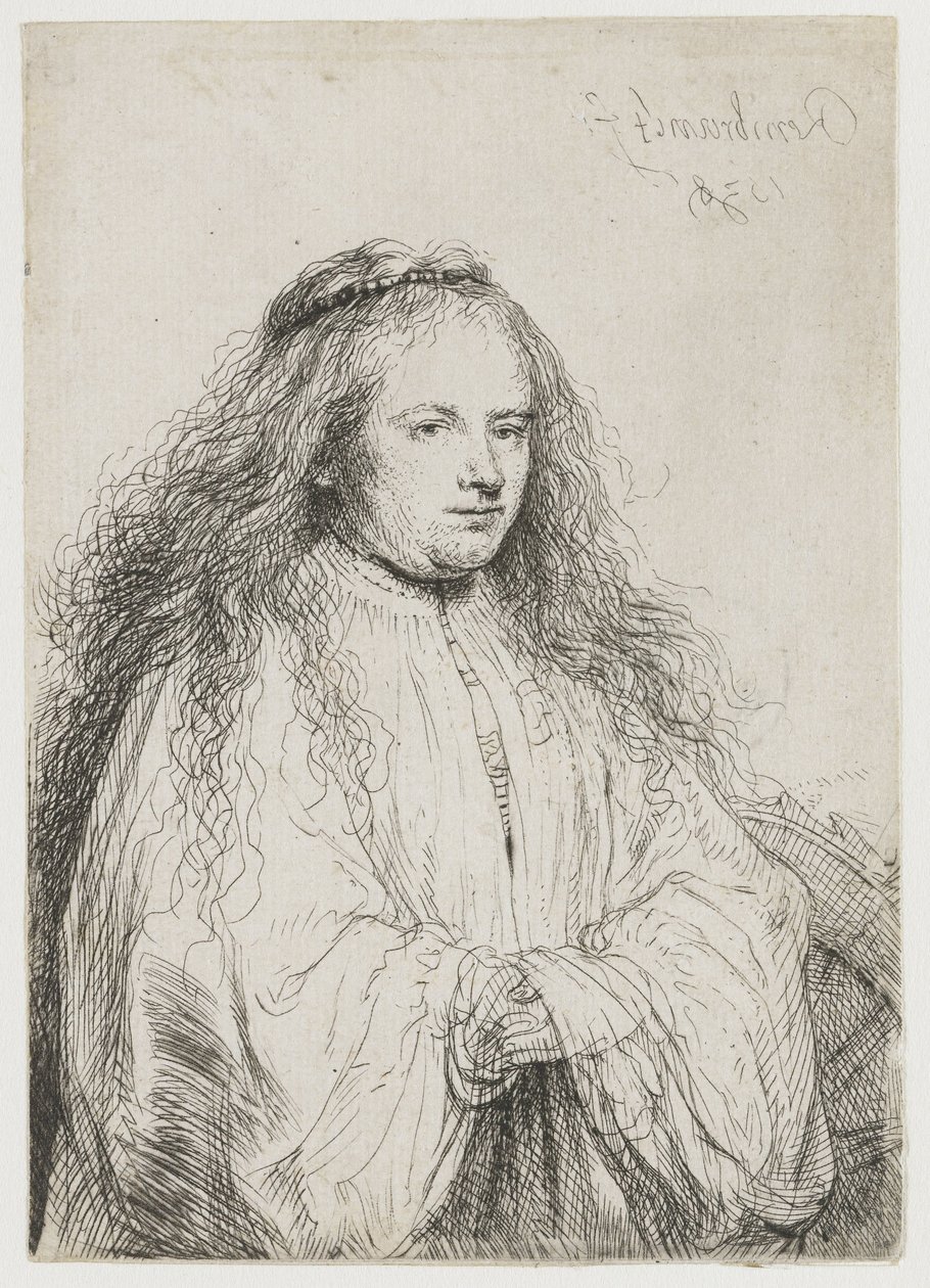 Saskia as St Catherine of Alexandria by Rembrandt van Rijn