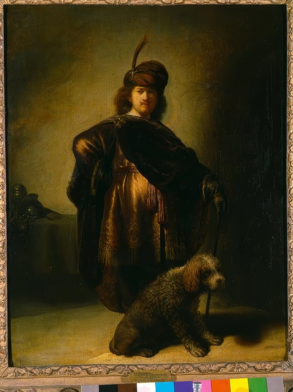 Self-Portrait in Oriental Costume by Rembrandt van Rijn