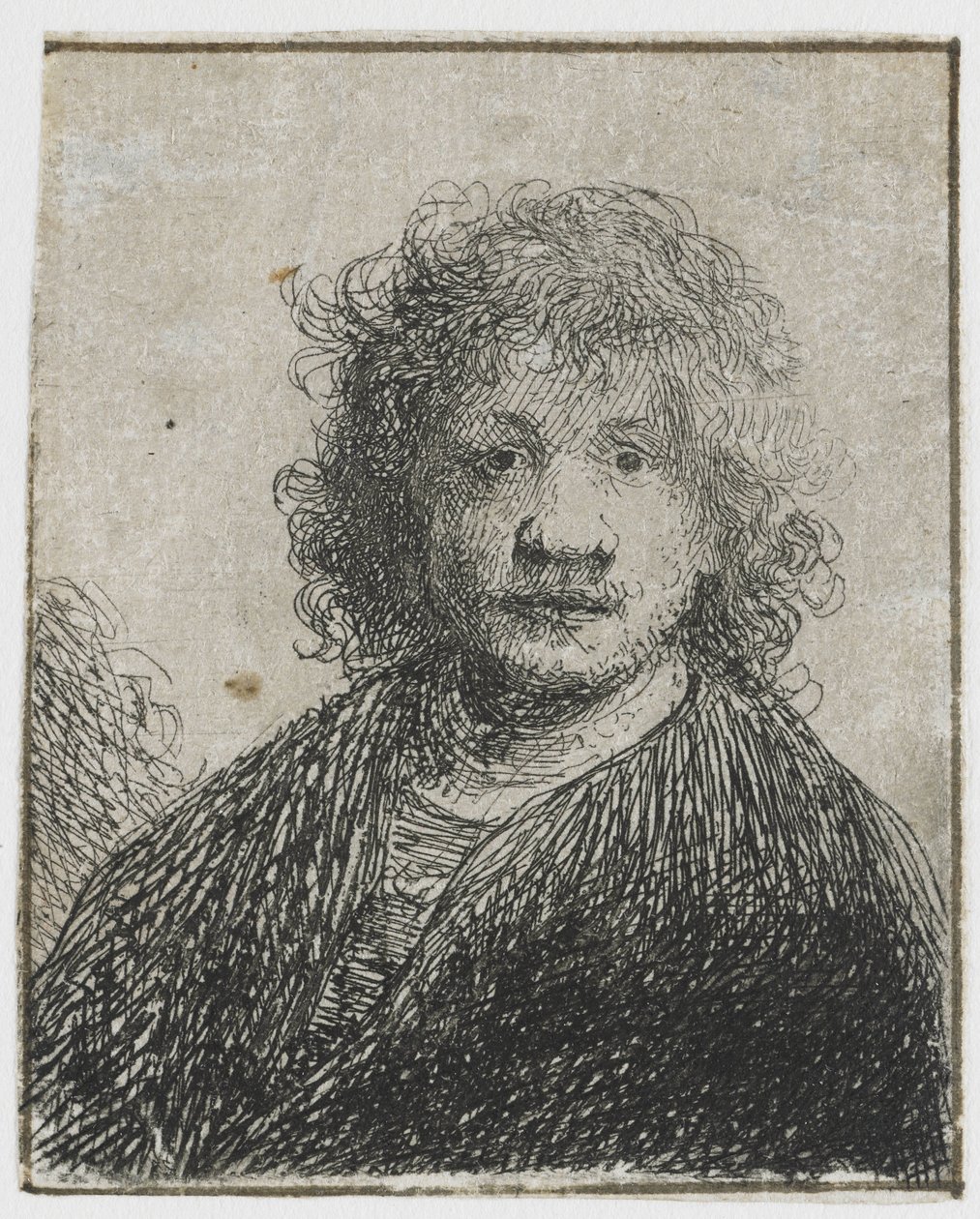 Self-Portrait with a Broad Nose by Rembrandt van Rijn