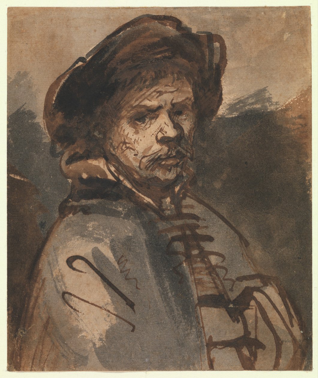 Self Portrait, 1635-40 by Rembrandt van Rijn