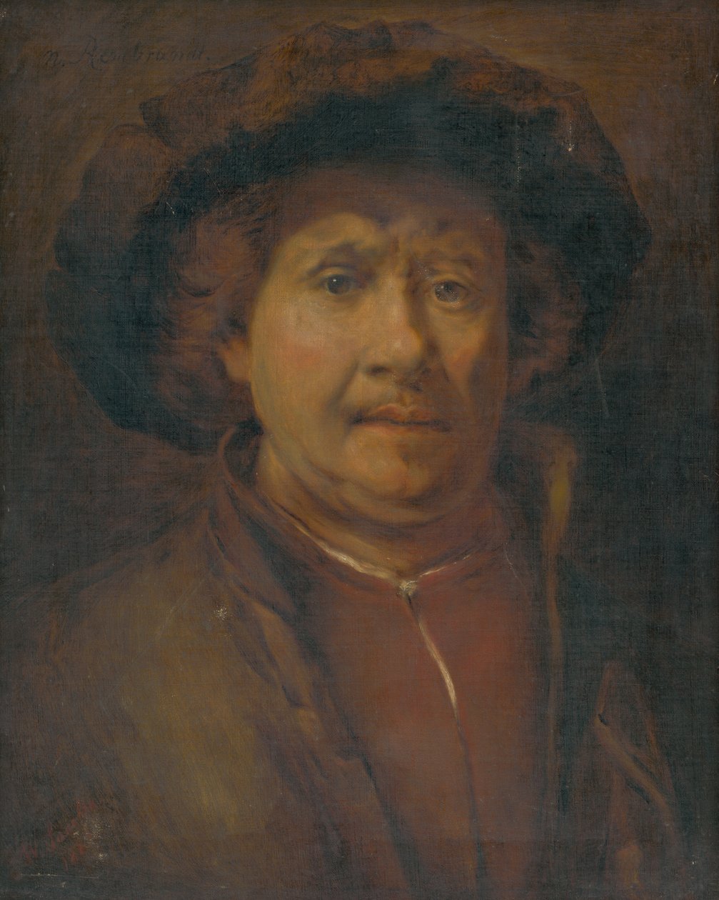 Self portrait by Rembrandt van Rijn