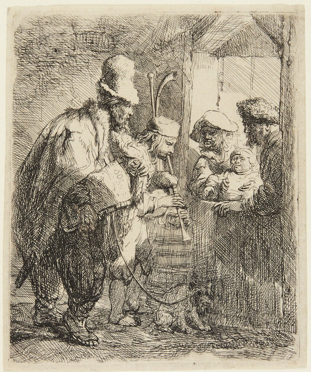 Strolling Musicians by Rembrandt van Rijn