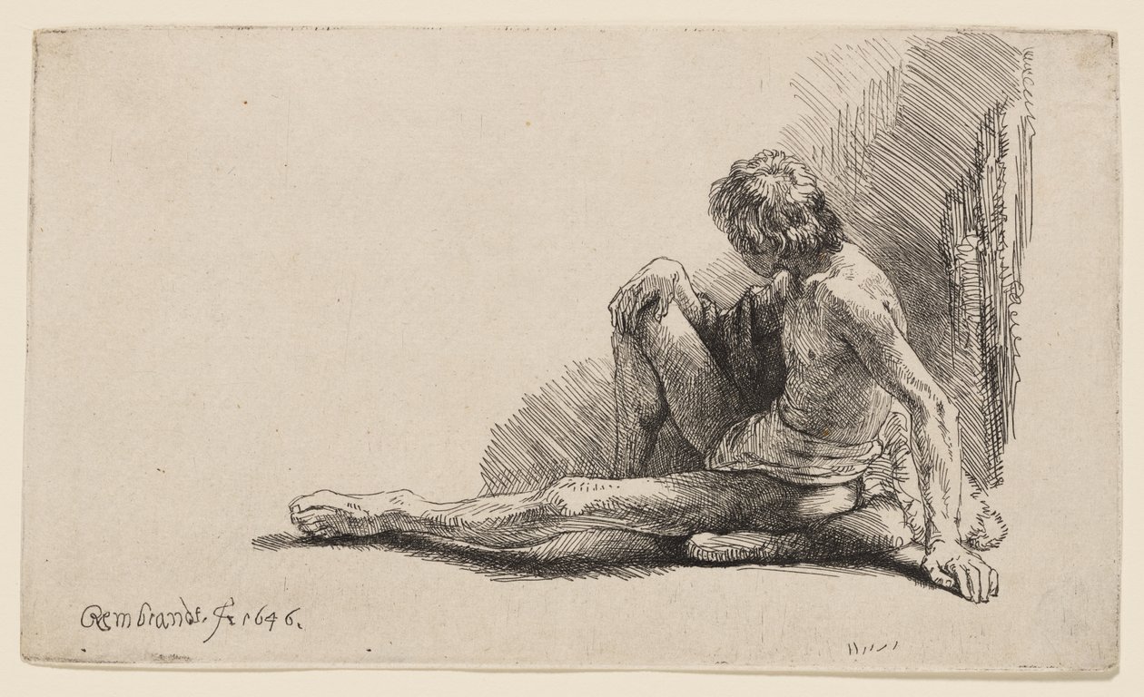 Study from the Nude by Rembrandt van Rijn
