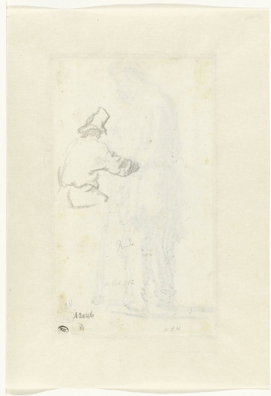 Study of a Man, Seen from Behind by Rembrandt van Rijn