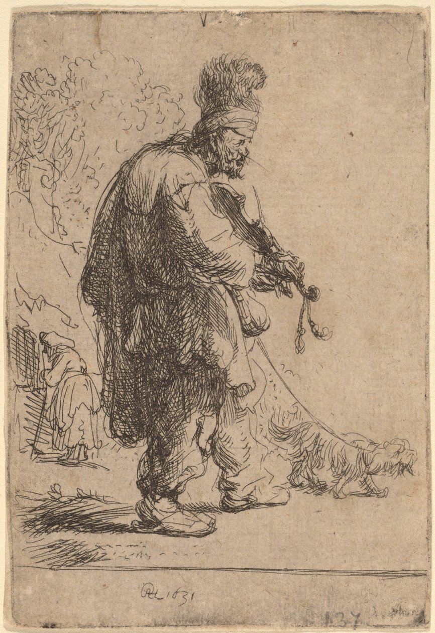 The Blind Fiddler by Rembrandt van Rijn