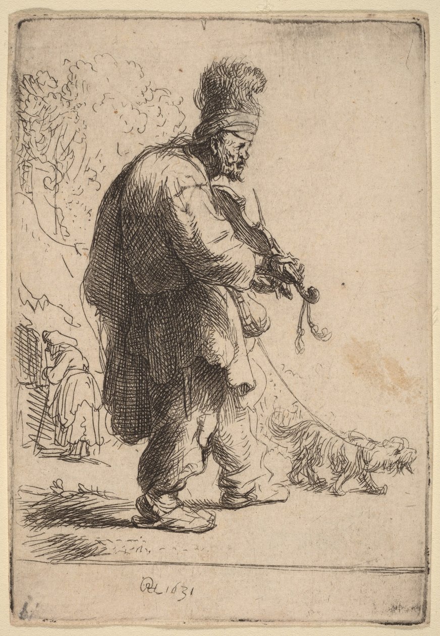 The Blind Fiddler by Rembrandt van Rijn