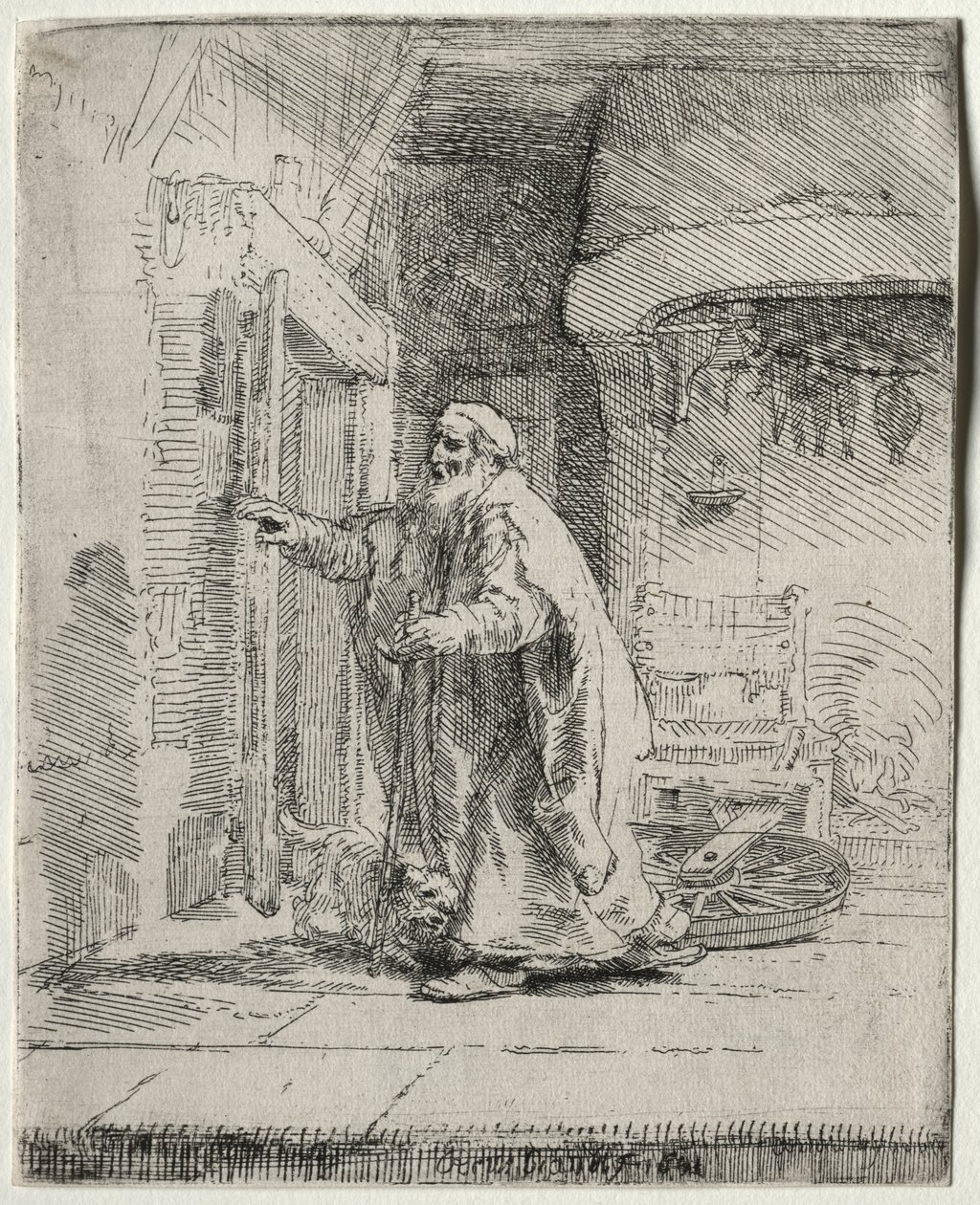 The Blindness of Tobit: The Larger Plate by Rembrandt van Rijn