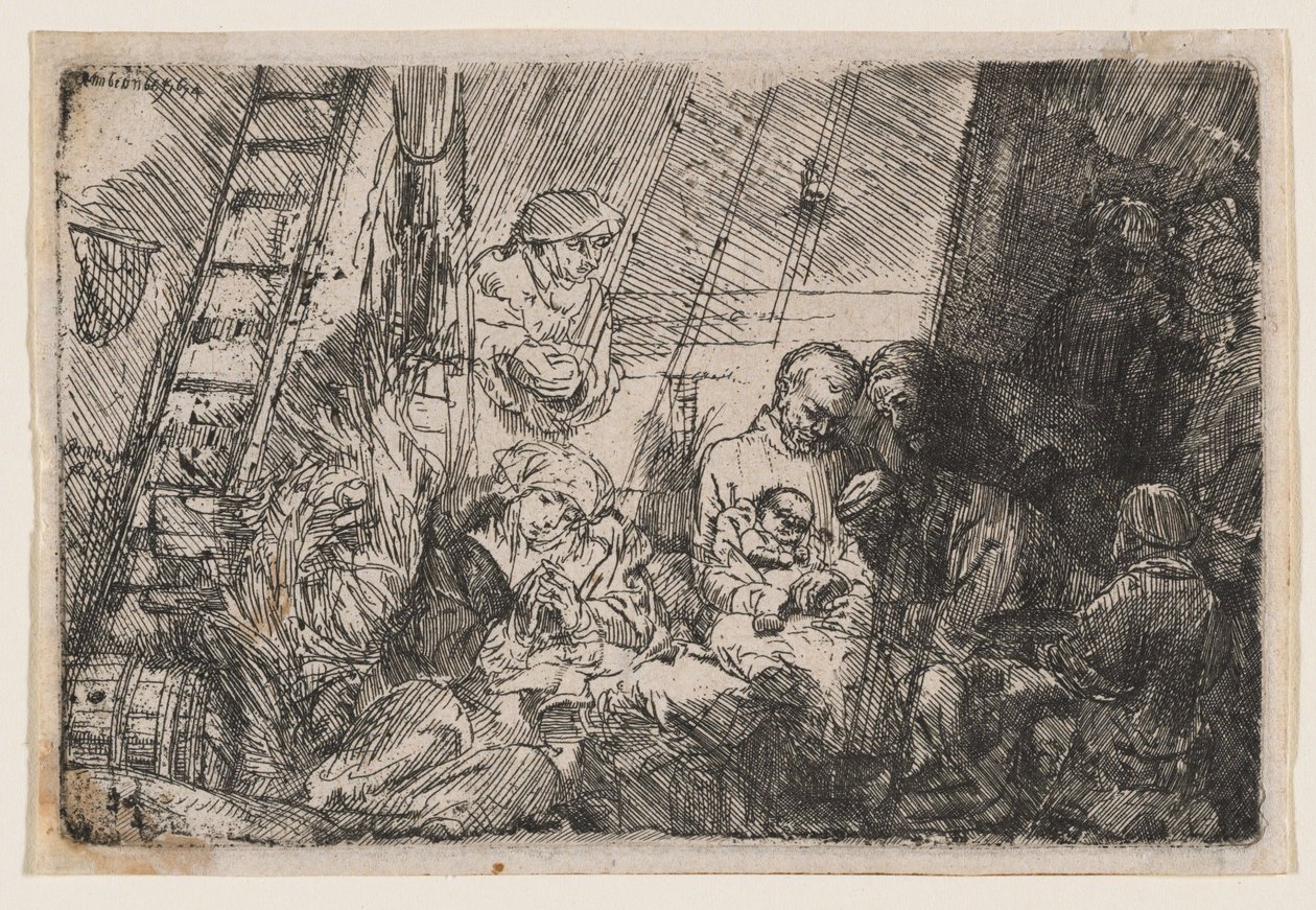 The Circumcision in the Stable by Rembrandt van Rijn