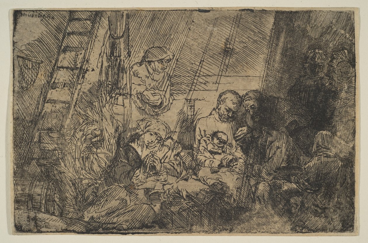 The Circumcision in the Stable by Rembrandt van Rijn