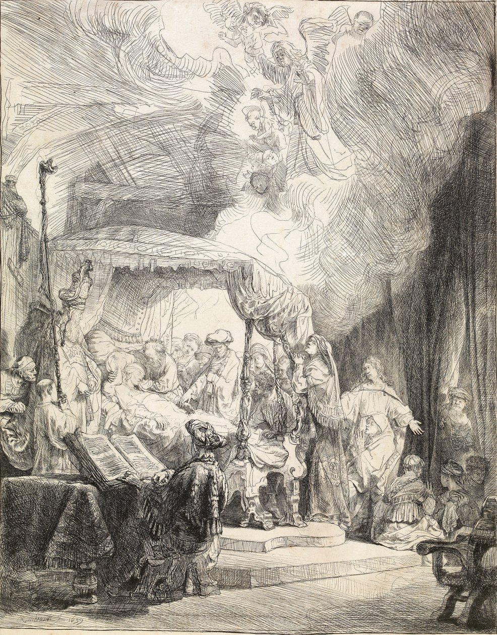 The Death of the Virgin by Rembrandt van Rijn