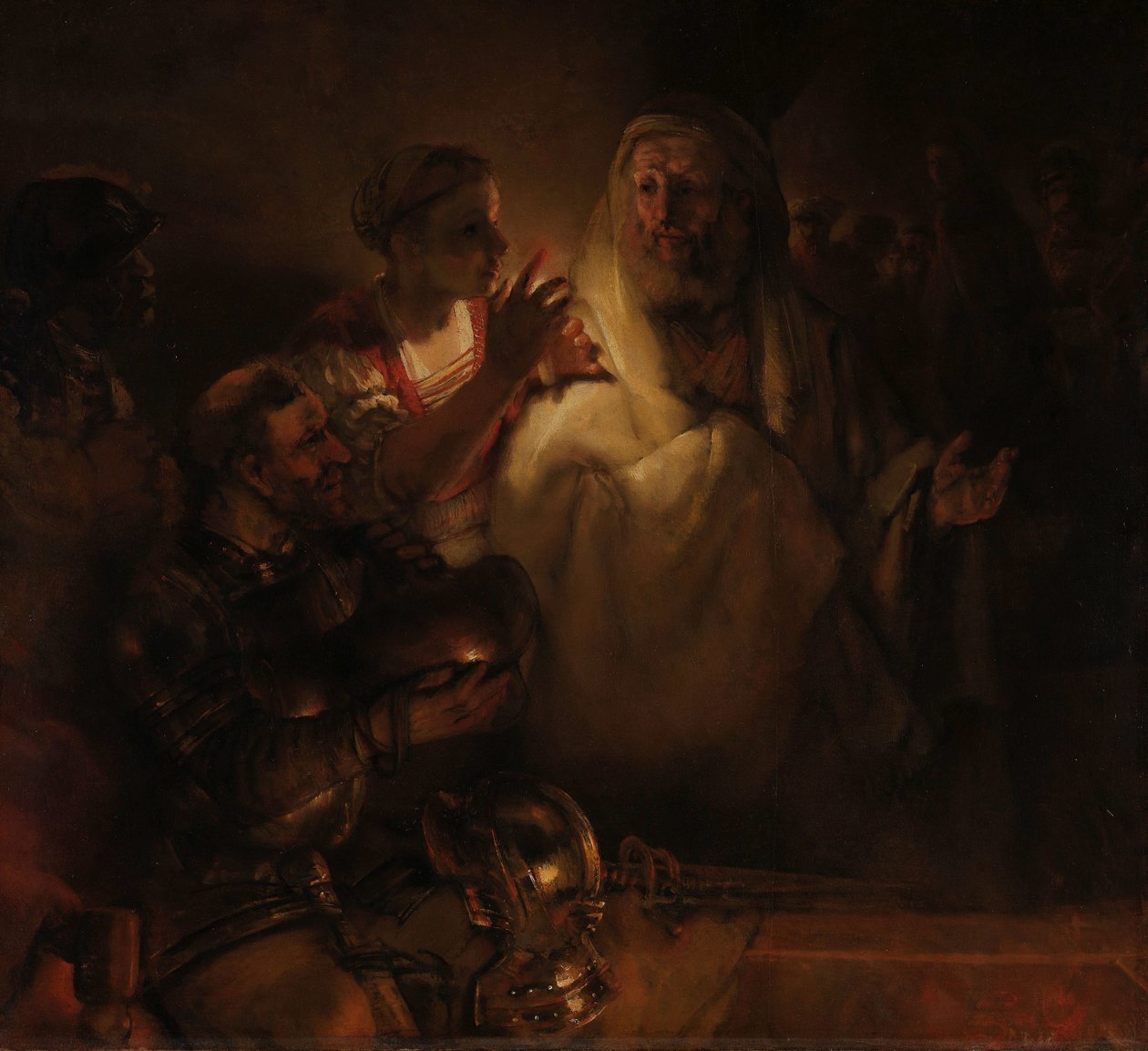 The Denial of St Peter by Rembrandt van Rijn
