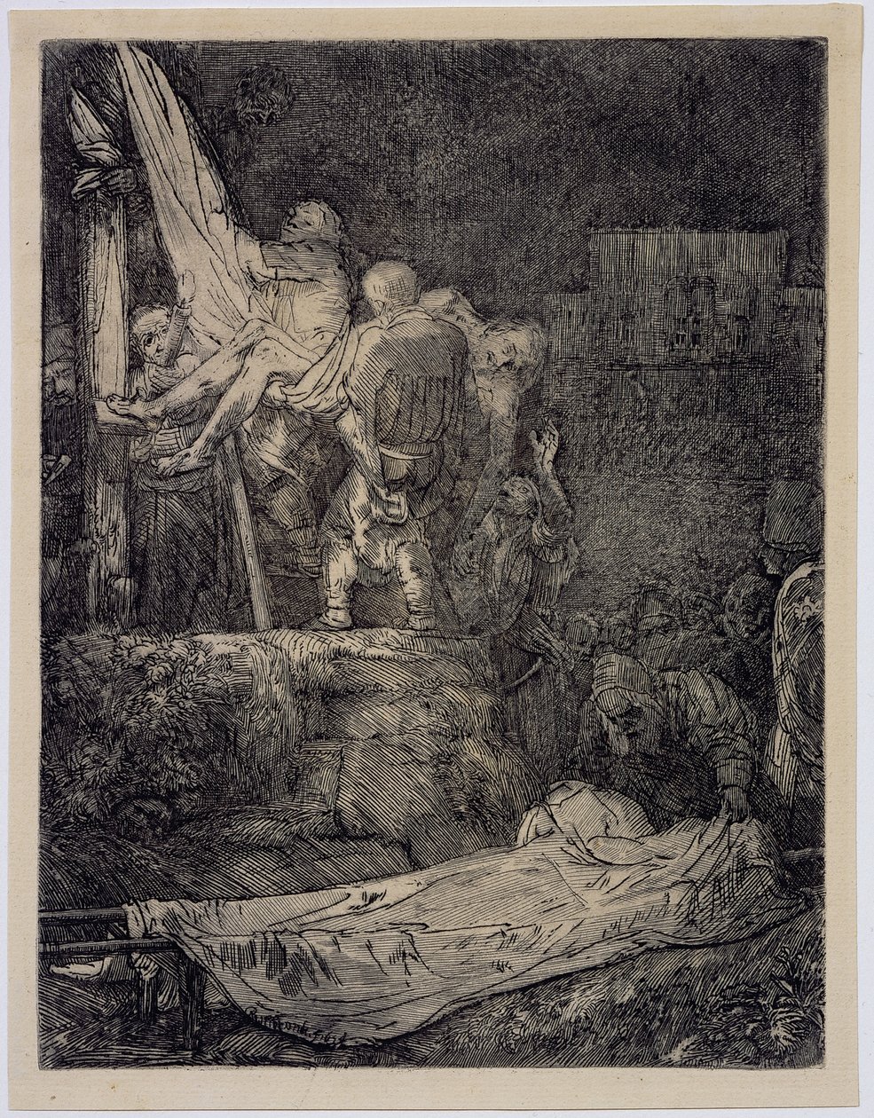 The Descent from the Cross by Torchlight by Rembrandt van Rijn