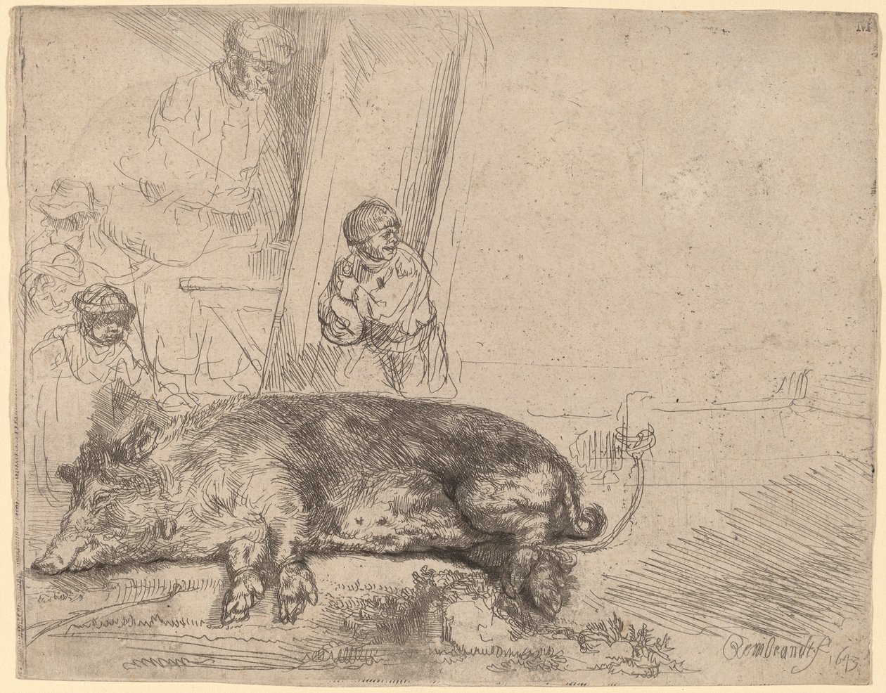 The Hog by Rembrandt van Rijn