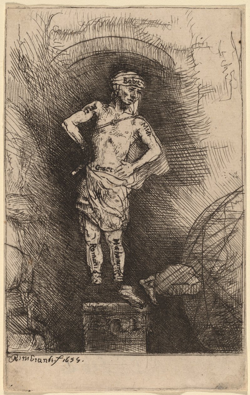 The Image Seen by Nebuchadnezzar by Rembrandt van Rijn