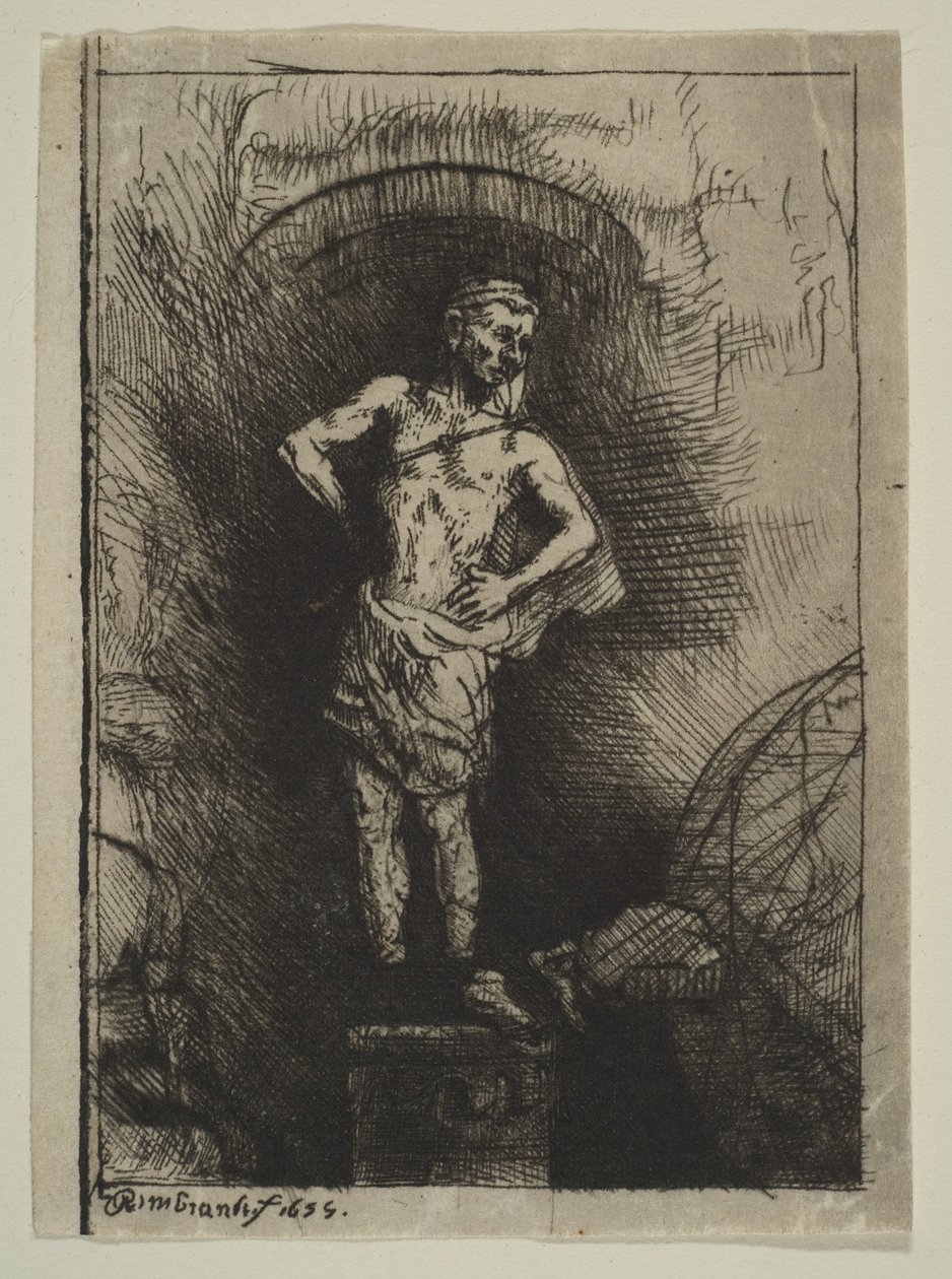 The Image Seen by Nebuchadnezzar by Rembrandt van Rijn