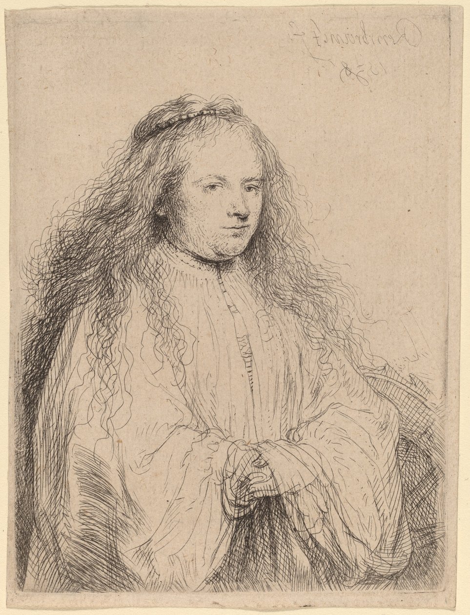The Little Jewish Bride (Saskia as Saint Catherine) by Rembrandt van Rijn