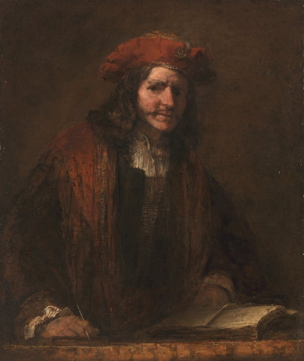 The Man with the Red Cap by Rembrandt van Rijn