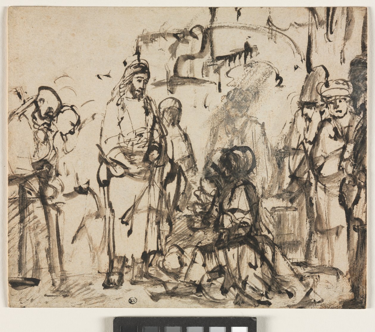 The Meeting of Christ with Martha and Mary After the Death of Lazarus, c.1662-65 by Rembrandt van Rijn