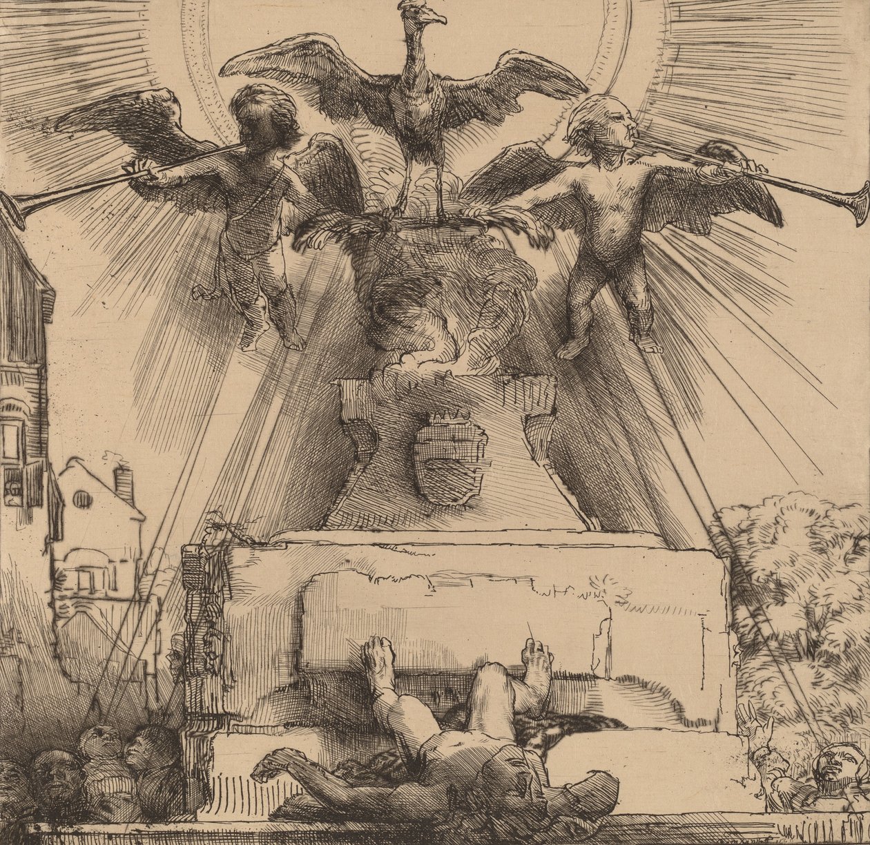 The Phoenix or the Statue Overthrown, 1658 by Rembrandt van Rijn