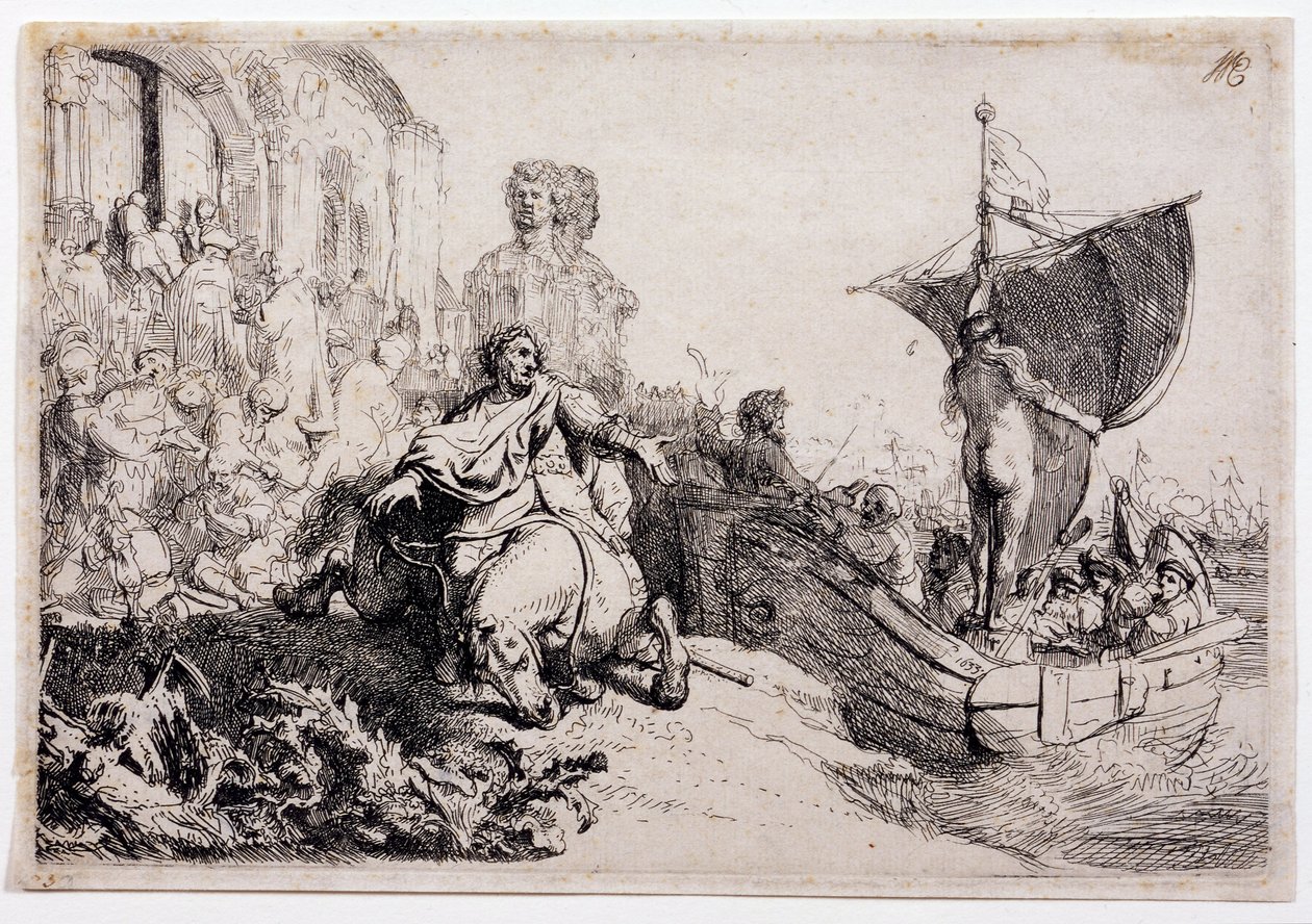 The Ship of Fortune by Rembrandt van Rijn