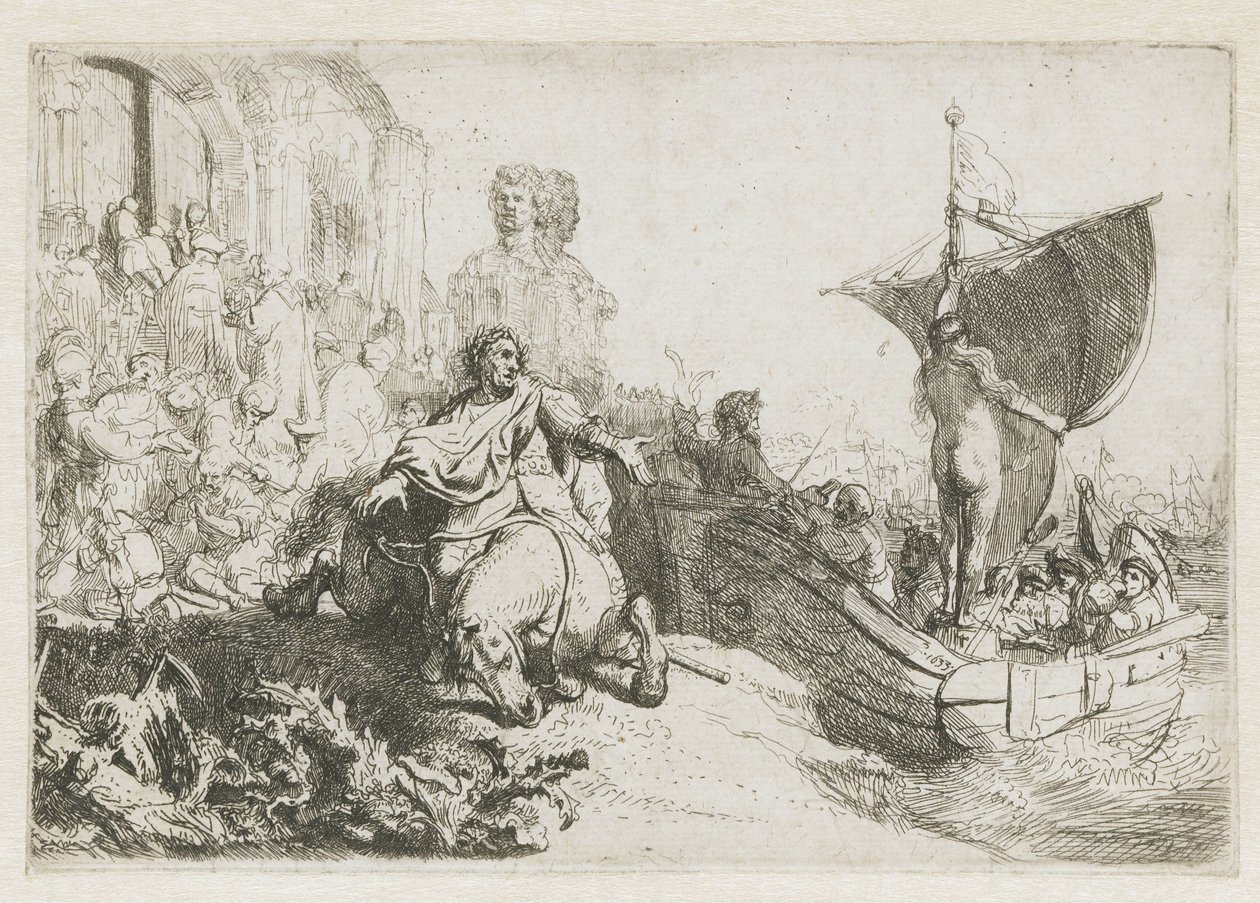 The Ship of Fortune by Rembrandt van Rijn