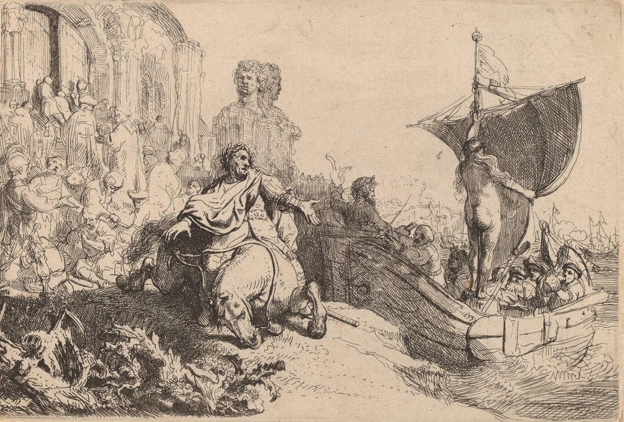 The Ship of Fortune by Rembrandt van Rijn